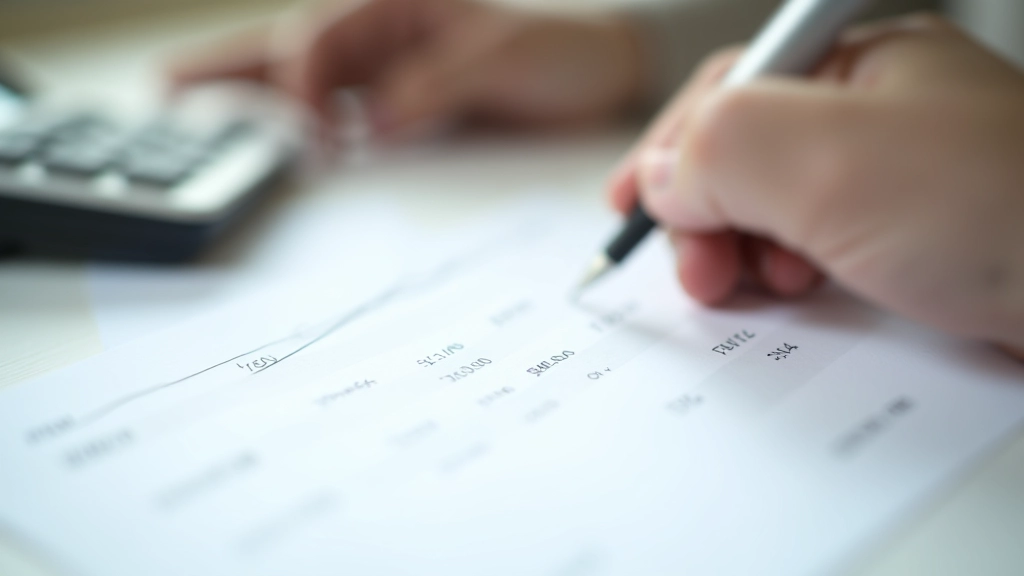 Diagram s čísly na papíru — 20000, 3000, 15 procent